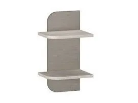 Полка навесная малая, Лацио (276*220*496) Серый камень, 30507