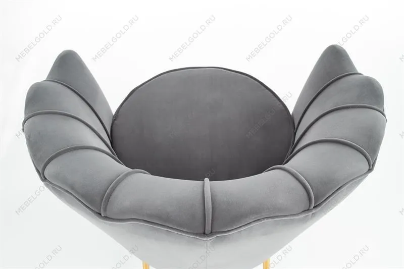 Кресло Halmar AMORINITO (серый/золотой) | изображение 4