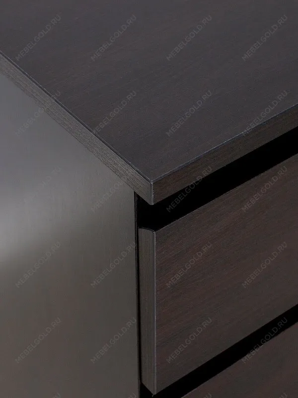 Тумба прикроватная Мальта, 2 ящика, 48х40х54 см, черная, дуб венге | изображение 20