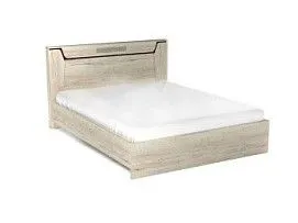 Кровать (каркас) Люкс 1600, Мале (1660*2125*1000) Дуб галифакс белый, 11227