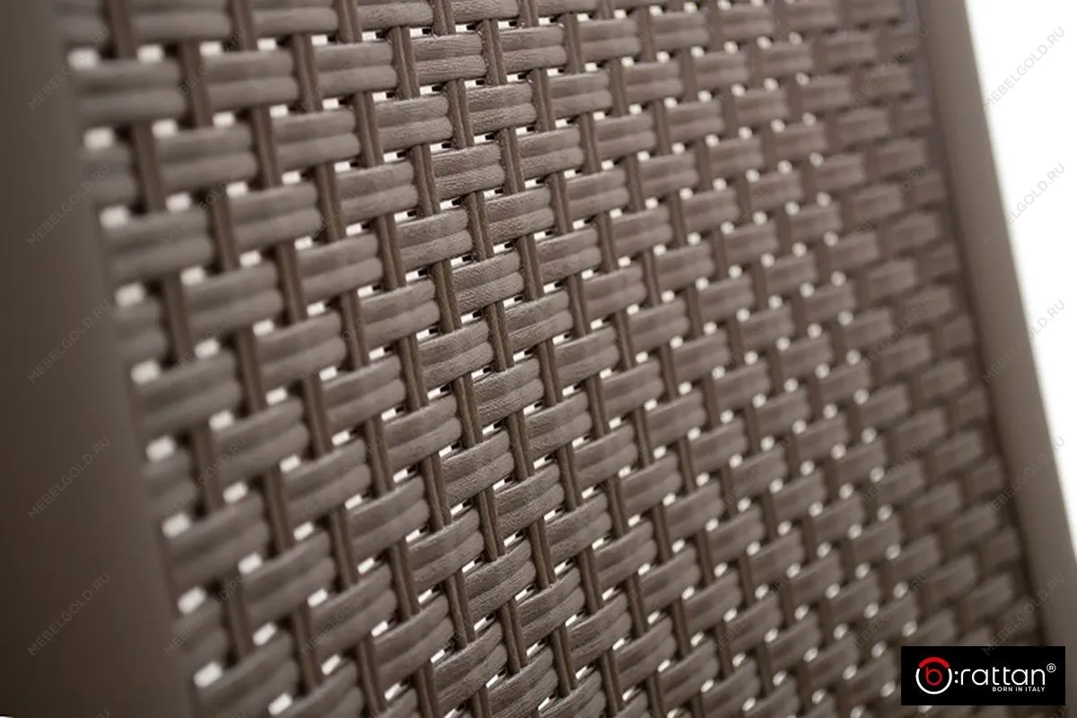 Шезлонг B:rattan MIAMI складной, коричневый | изображение 5