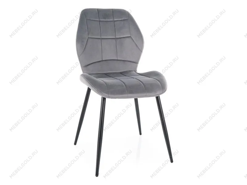 Стул кухонный Signal JAKE Velvet Bluvel 14 (серый/черный)