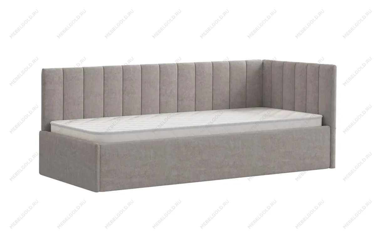 Кровать Сингл 90 угловая с подъемником. Цвет SIMPLE 5 | изображение 1