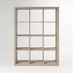 КАЛЛАКС / ФОРА Стеллаж ИКЕА / IKEA 12, широкий стеллаж с открытыми ячейками, тамбурат, дуб беленый | изображение 2