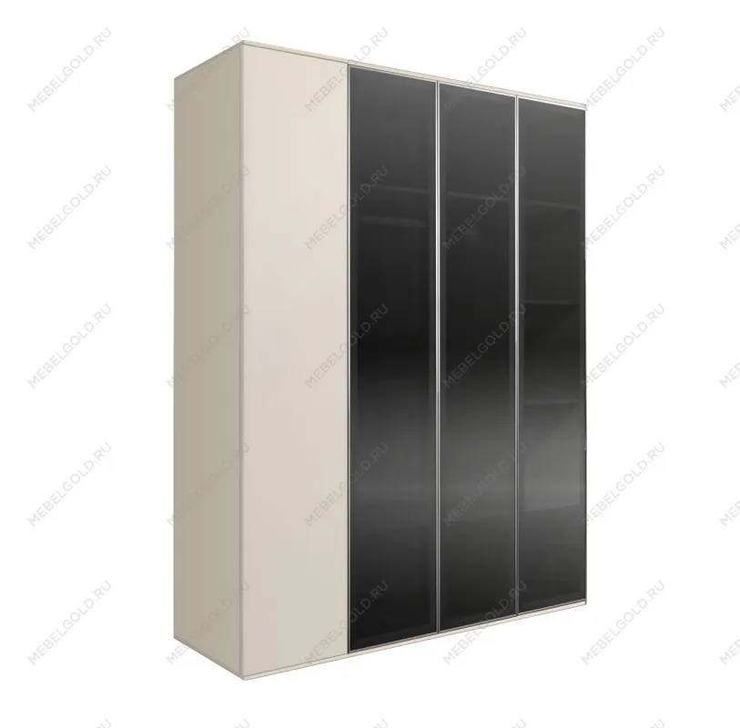 Шкаф 4-х дв. Bogemia Air (Слоновая кость/Серебро) БМШ2/4(3)