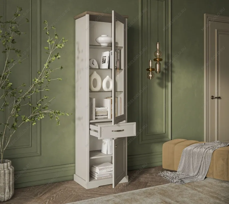 Центральный склад - Шкаф с витриной Тоскана 1V1D1S | изображение 2