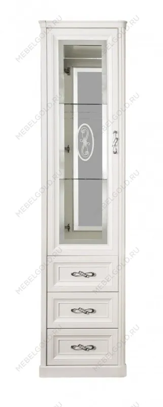 Витрина Мишель 1-ств белый матовый | изображение 1