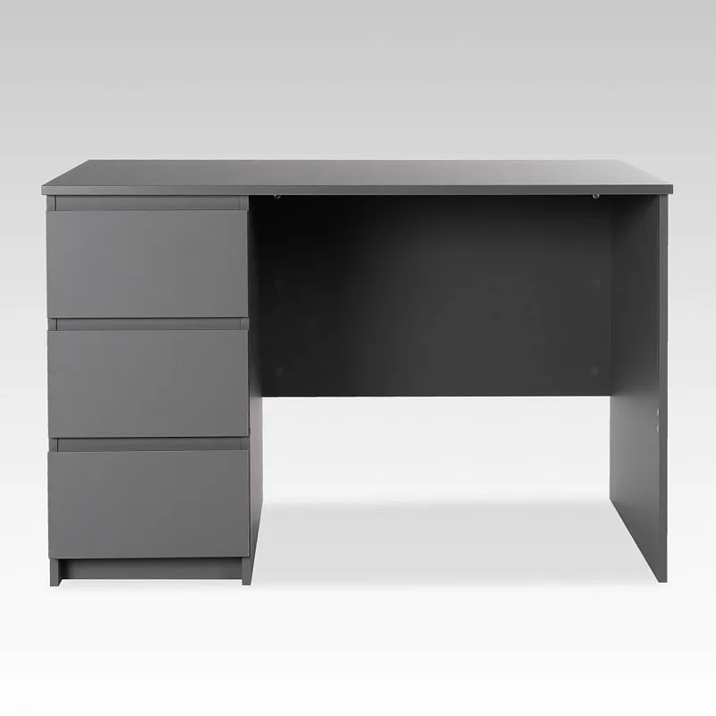 КАСТОР (KULLEN) стол письменный 3 ящика 116х65 серый | изображение 1