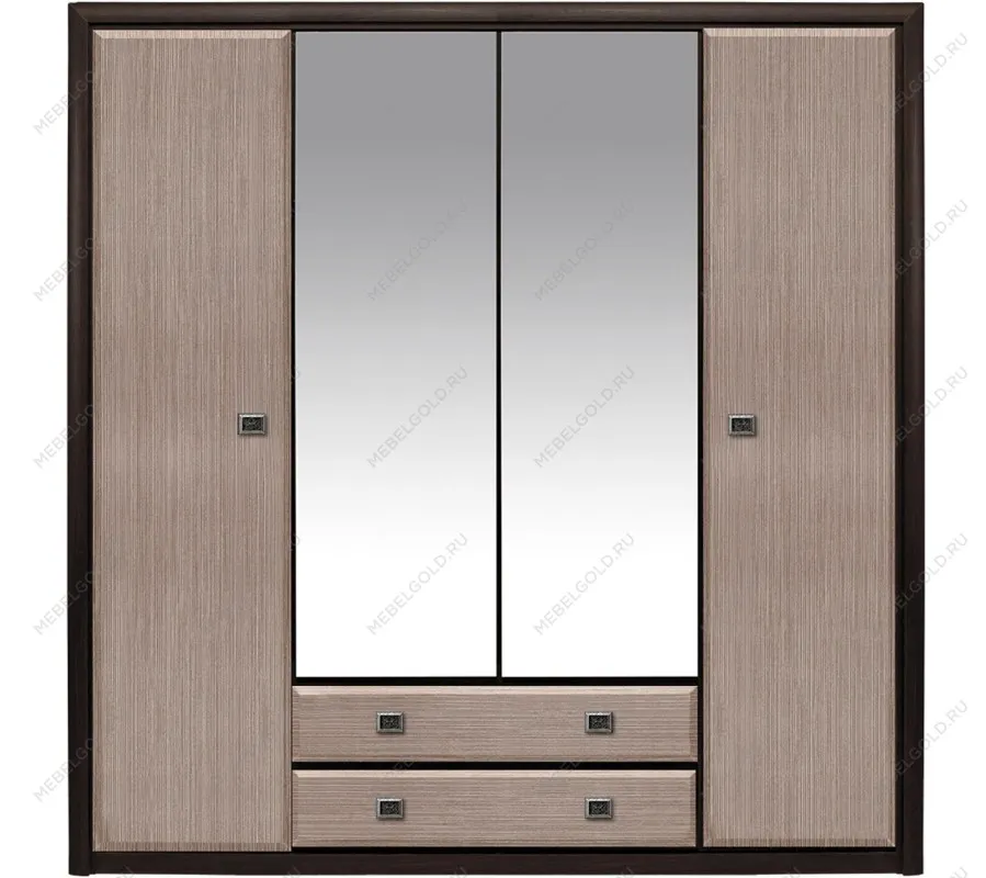 Шкаф платяной Коен SZF 4D2S Венге/Штрокс (NEW)