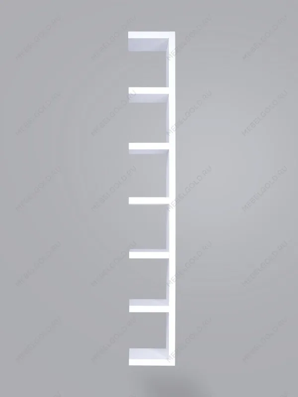 Полка настенная Фора, 30х189х27 см, белый | изображение 5