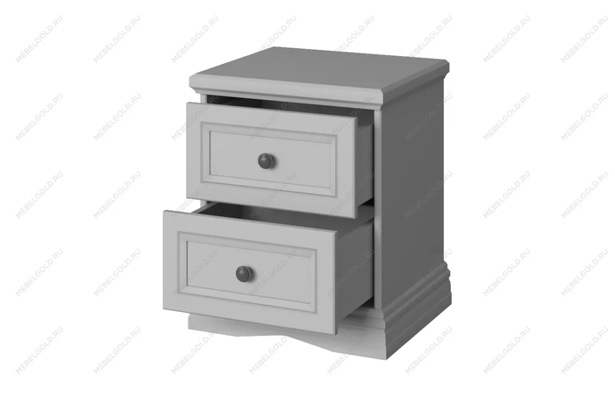 Тумба прикроватная Валенсия 2S серый | изображение 1