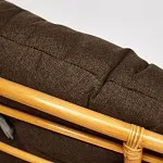 Кресло-качалка Papasan с подушкой Светлый мед, ткань, коричневый | изображение 6
