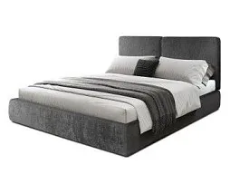 Кровать Natura 1.8 м, с подъемным механизмом Шенилл (Monblan) 525, НТКР180-1[3]