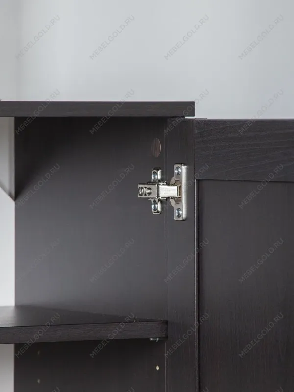 Тумба Сириус, 2 двери, 78х41х95 см, дуб венге, черно-коричневая | изображение 8