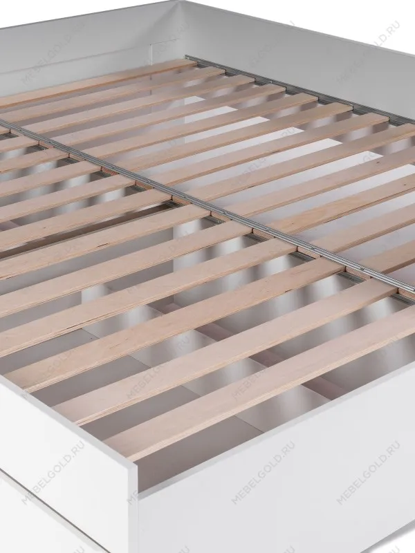 Кровать раздвижная Сириус, с ящиками, 80х200/160х200 см, белая | изображение 9