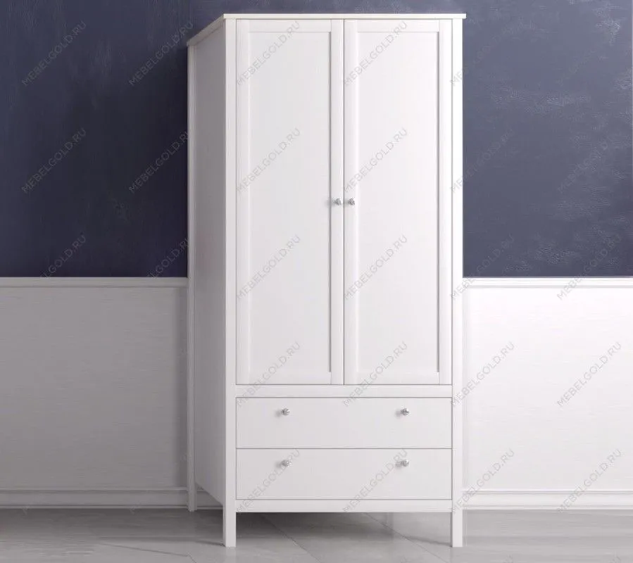 Шкаф Ева (Хельга) SZF2D2S/90 белый | изображение 7