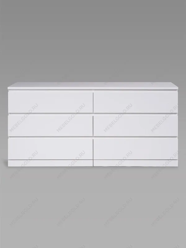 Комод Варма Прайм, 6 ящиков, горизонтальный, 160х77х48 см, эмаль, белый | изображение 9