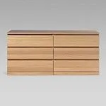 Варма Прайм 6Д комод 160x77x48 шпон дуб беленый | изображение 1