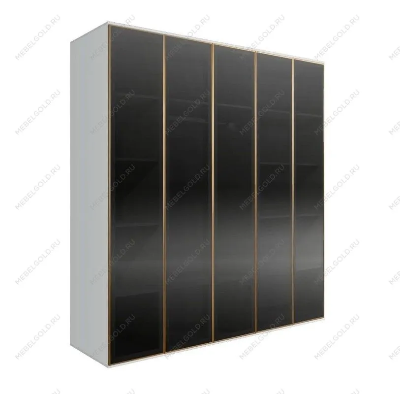 Шкаф 5-ти дв. Bogemia Air (Белый/Золото) БМШ2/5(5)