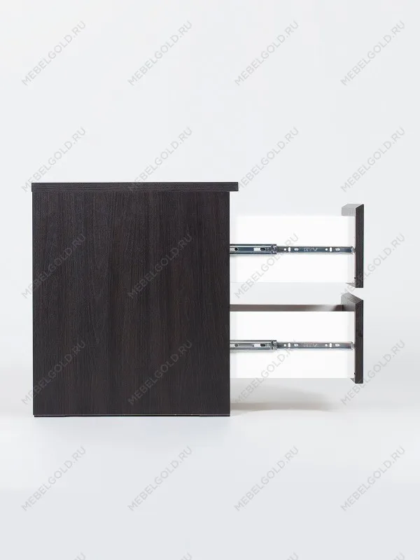 Тумба прикроватная Мальта, 2 ящика, 48х40х54 см, черная, дуб венге | изображение 23