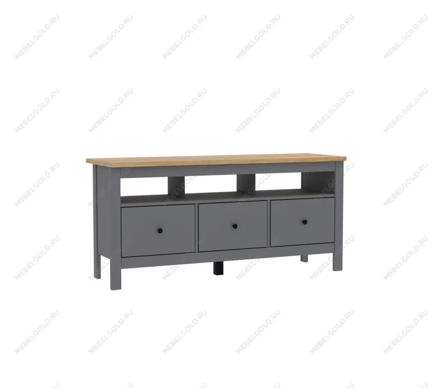 САГА тумба 3 ящика серая/ясень | изображение 2