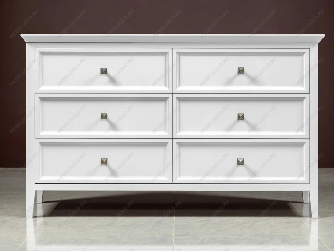 Комод большой 6 ящиков Manhattan (Белый) | изображение 3