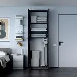 МАКС шкаф 2 двери 75х38х233 серый | изображение 3