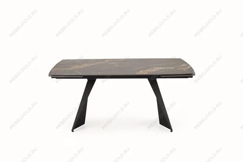 Стол обеденный Halmar ARMANI 165 (черный мрамор/черный) | изображение 8