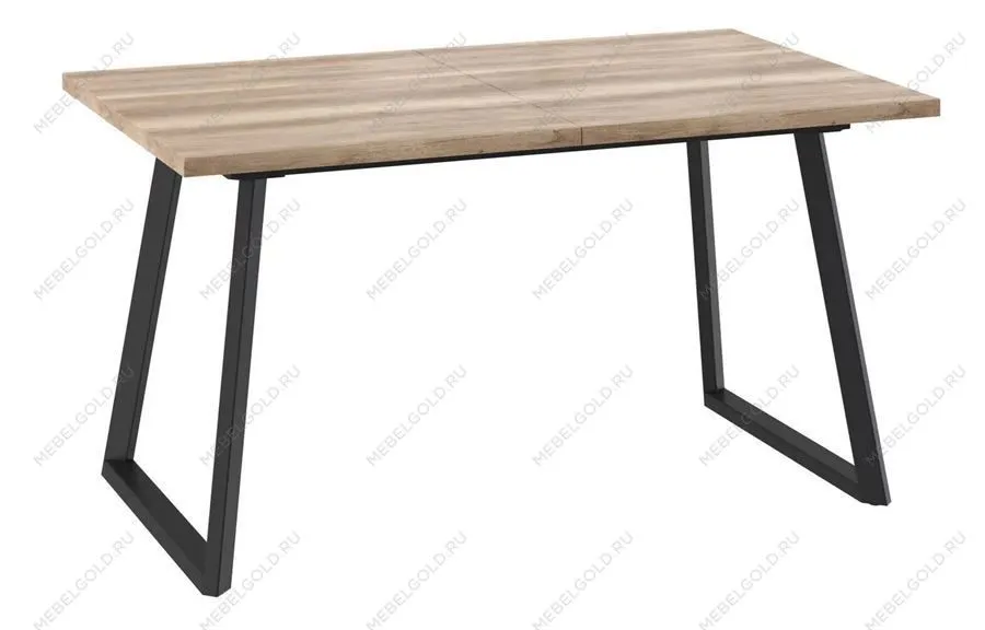 Стол раздвижной Napoli-140 (Дуб каньон/Чёрный) 140/185х85,