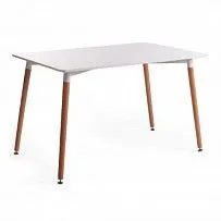 Стол JOHN (mod. T1001) White (Белый)/Natural (натуральный)