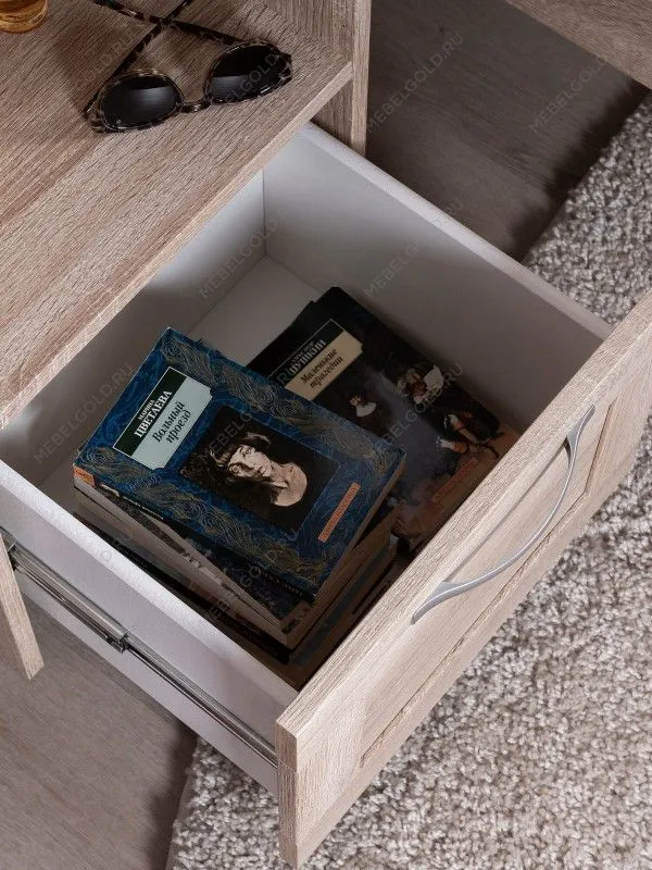 Стеллаж Сириус, 1 ящик, 39х35х190 см, дуб сонома | изображение 2