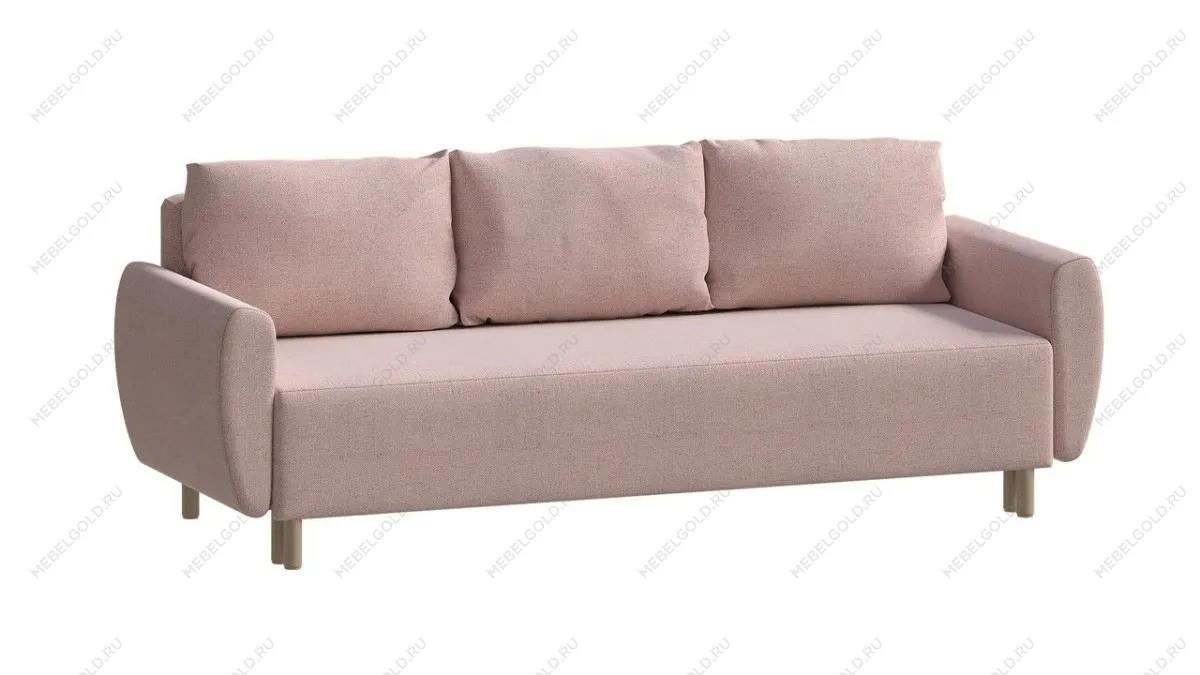 Диван-кровать ТУЛИСИЯ, 232х90х78 см, светло-розовый