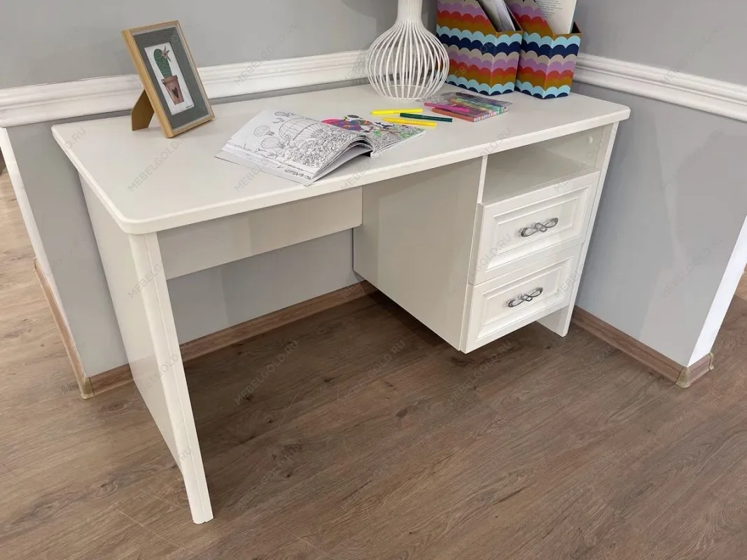 Стол письменный Мишель белый матовый | изображение 4