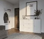 БРИМНЭС / СИРИУС вешалка ИКЕА / IKEA 78х100 белая | изображение 4