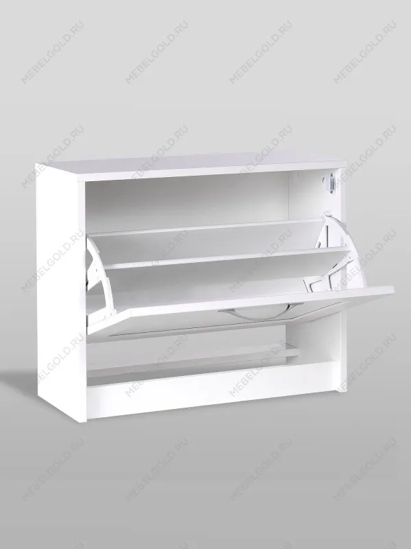 Обувница Сириус с 1 откидным ящиком, 60 х 25 х 49 см, ЛДСП, белая | изображение 6