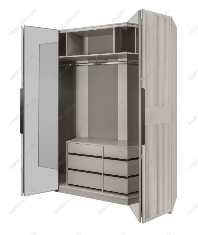 Спальня Стелла 4-дверная светло серый камень | изображение 12