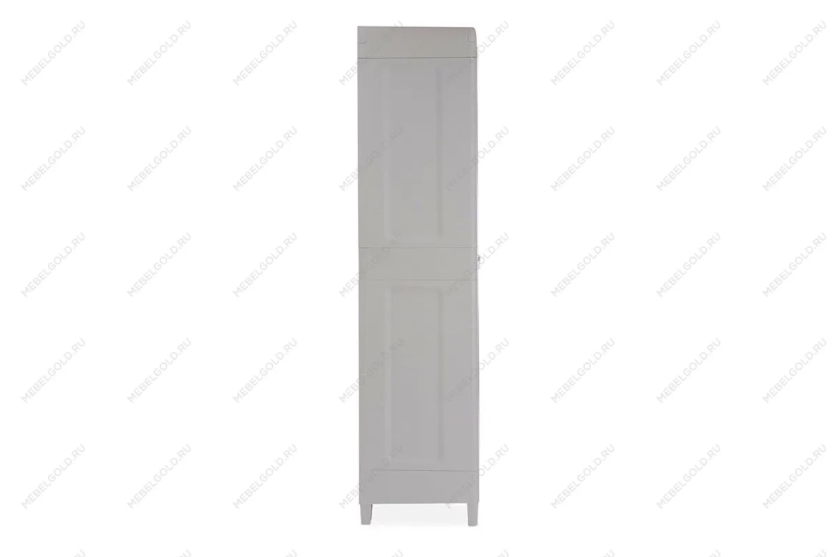 Уличный шкаф TOOMAX 2х дверный глубокий WOODY'S XL (4 полки), светло-серый | изображение 2