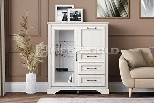 Тумба Стилиус KOM1W1B3S с подсветкой (Лиственница сибирская)