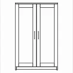 Тумба Сириус, 2 двери, 78х41х124см, дуб сонома | изображение 10