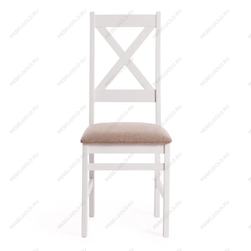 Стул CROSSMAN white, ткань бежевая (Ford William 7) | изображение 4