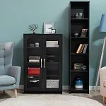 БРИМНЭС / СИРИУС тумба ИКЕА / IKEA 2 двери со стеклом 78х123 Дуб Венге | изображение 4