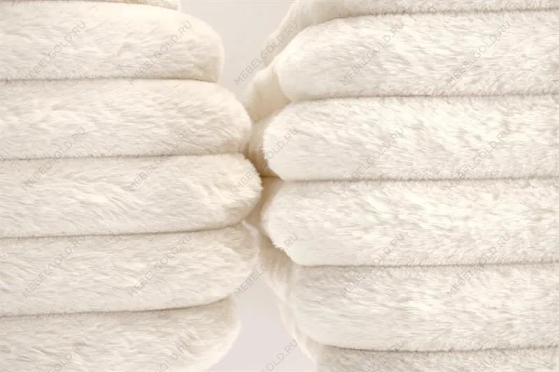 Комплект Halmar FIDO (2 пуфа) (кремовый/золотой) | изображение 3