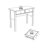 Стол туалетный Сага, 92х45, серый | изображение 13