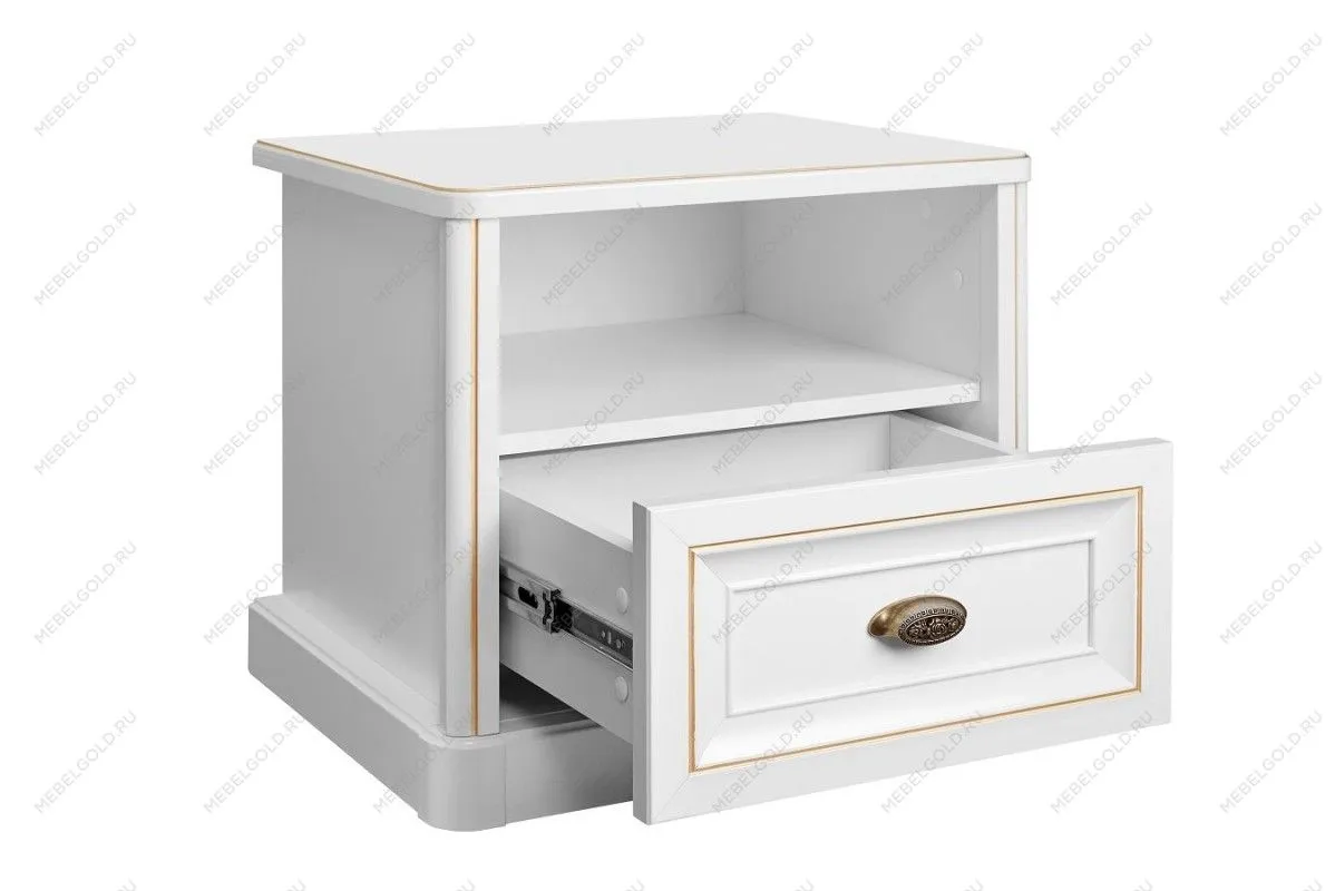 Тумба прикроватная детская Натали белый глянец | изображение 1