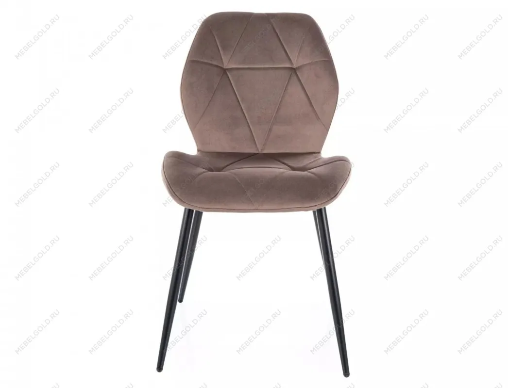 Стул кухонный Signal RICK Velvet Bluvel 38 (капучино/черный) | изображение 1