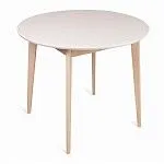 Стол Рэй-d900 (беленый дуб/белая эмаль) Круглый | изображение 2