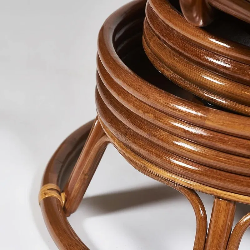 Кресло-качалка Papasan с подушкой Орех, ткань, коричневый | изображение 4