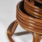 Кресло-качалка Papasan с подушкой Орех, ткань, коричневый | изображение 4