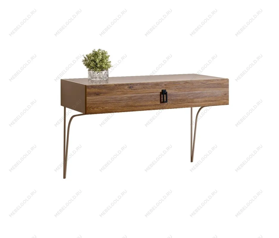 Стол туалетный (консоль) Bogemia Wood Fa (Мокка) (Lakobel/Черный) БМСТ-1(Wo)