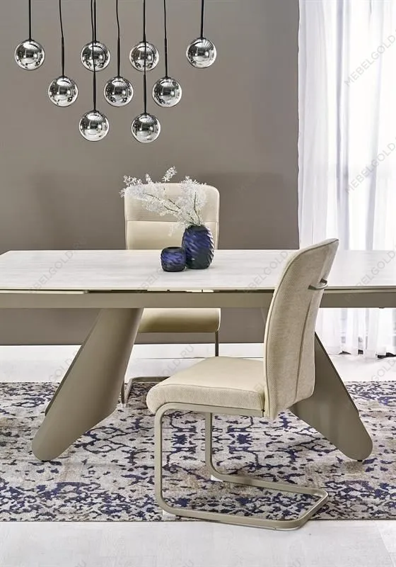 Стол обеденный Halmar SALIX 180 (травертин/кашемир) | изображение 16